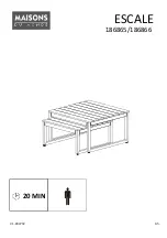 Preview for 1 page of MAISONS DU MONDE ESCALE 186865 Manual