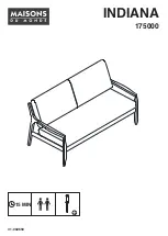 Предварительный просмотр 1 страницы MAISONS DU MONDE INDIANA 175000 Manual