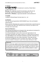 Preview for 2 page of Maiwe MISCOM8220G User Manual