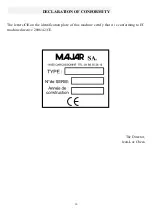 Preview for 10 page of MAJAR VS400RL Installation, User And Service Manual