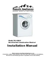 Предварительный просмотр 1 страницы Majestic Appliances MJ-9900 Installation Manual