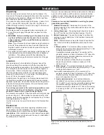 Preview for 8 page of Majestic fireplaces FireStage UVHK23RP Installation And Operating Instructions Manual