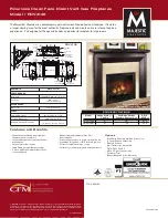 Предварительный просмотр 2 страницы Majestic fireplaces Riverview RDV4136RN Specifications