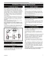 Preview for 7 page of Majestic fireplaces UV36RN Homeowner'S Installation And Operating Instructions Manual