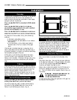 Preview for 6 page of Majestic fireplaces UVSRC36 Homeowner'S Installation And Operating Manual