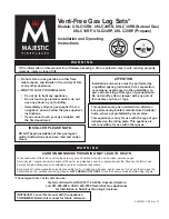 Preview for 1 page of Majestic fireplaces Woodland UVLC18RN Installation And Operating Instructions Manual