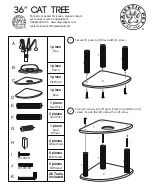 Majestic Pet 36" Cat Tree Assembly Instructions preview