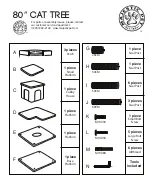 Предварительный просмотр 1 страницы Majestic Pet 80" Cat Tree Assembly Instructions Manual