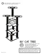 Предварительный просмотр 6 страницы Majestic Pet 80" Cat Tree Assembly Instructions Manual