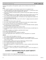 Preview for 24 page of Majestic 24VL Installation And Operating Instructions Manual