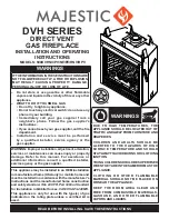 Предварительный просмотр 1 страницы Majestic 500DVH Series Installation And Operating Instructions Manual