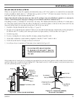 Предварительный просмотр 23 страницы Majestic 500DVH Series Installation And Operating Instructions Manual