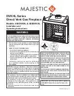 Majestic 500DVKHL Installation And Operating Instructions Manual предпросмотр