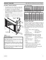 Предварительный просмотр 5 страницы Majestic B-Vent Series Installation & Operating Instructions Manual