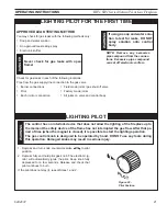 Предварительный просмотр 21 страницы Majestic B-Vent Series Installation & Operating Instructions Manual