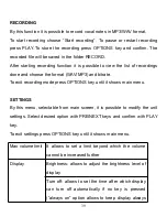 Preview for 14 page of Majestic BT 3280R MP4 Instruction Manual