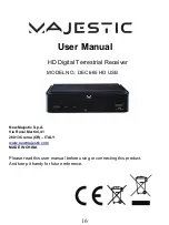 Majestic DEC 665 HD USB User Manual preview