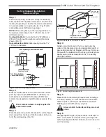 Предварительный просмотр 17 страницы Majestic DVBR36 Homeowner'S Installation And Operating Manual