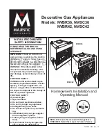 Предварительный просмотр 1 страницы Majestic NVBR36 Installation And Operating Manual