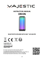 Предварительный просмотр 15 страницы Majestic ORION Instruction Manual