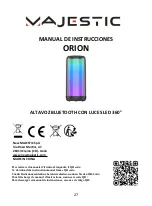 Предварительный просмотр 27 страницы Majestic ORION Instruction Manual