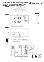 Preview for 12 page of Majestic RSW 402 CURVE Instruction Manual