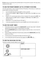 Preview for 16 page of Majestic RSW 402 CURVE Instruction Manual