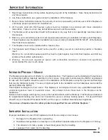 Предварительный просмотр 3 страницы Majestic SB5400 Installation, Operation And Maintenance Manual