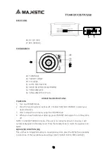 Предварительный просмотр 19 страницы Majestic TT 34R BT/CD/TP/USB Owner'S Manual