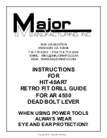 Major Manufacturing HIT-40AR7 Instructions Manual preview