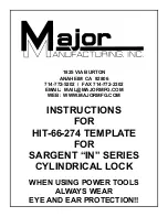 Major Manufacturing HIT-66-274 Instructions Manual preview
