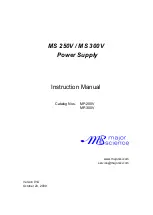 Major Science MS 300V Instruction Manual предпросмотр