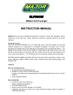 Preview for 1 page of Major tech ELF50CW Instruction Manual