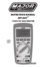 Preview for 1 page of Major tech MT1887 IV Instruction Manual