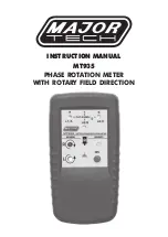 Предварительный просмотр 1 страницы Major tech MT935 Instruction Manual