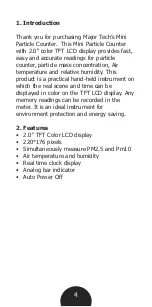 Предварительный просмотр 4 страницы Major tech MT96 User Manual