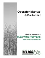 Предварительный просмотр 1 страницы Major 12000FW-HD Operator'S Manual & Parts List