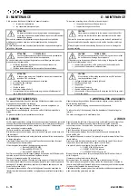 Preview for 18 page of Major 400BL Safety Instruction For Use And Maintenance