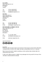 Preview for 2 page of Major CONTOURA MJ76-360 Operator'S Manual And Parts List