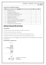 Предварительный просмотр 14 страницы Major MJ-TS6600 Installation, Operation, And Parts Manual