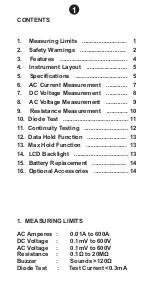 Предварительный просмотр 2 страницы Major MT 730 Instruction Manual