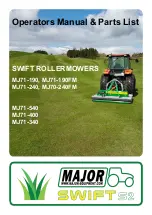 Major Swift S2 MJ70-240FM Operator'S Manual & Parts List предпросмотр