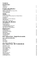 Preview for 3 page of Major Swift S2 MJ70-240FM Operator'S Manual & Parts List