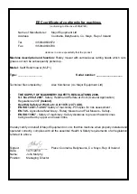 Preview for 4 page of Major Swift S2 MJ70-240FM Operator'S Manual & Parts List