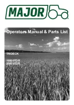 Major TDR 16000 Operator'S Manual & Parts List предпросмотр