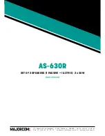 Предварительный просмотр 12 страницы Majorcom: AS-630R User Manual