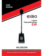 Majorcom: EXEO EVP User Manual preview