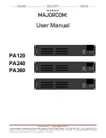 Предварительный просмотр 1 страницы Majorcom: PA120 User Manual