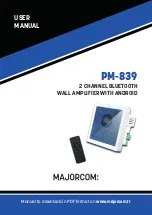 Majorcom: PM-839 User Manual preview