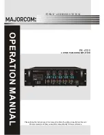 Предварительный просмотр 1 страницы Majorcom: PX-4120 Operation Manual